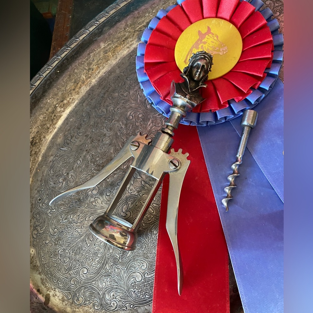 Vintage Rare G. GUCCI Wine Opener Cork Screw Bar Cart Barware Home Accessory ❤️